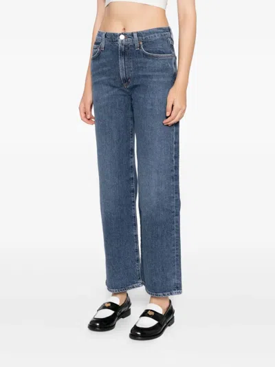 Agolde Gerade Harper Jeans In Blue