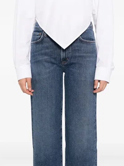 Agolde Gerade Harper Jeans In Blue