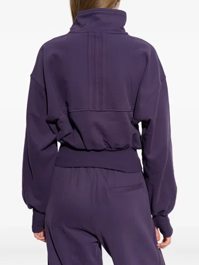 Adidas Originals X Moon Boot Ribbed Zip-up Sweater In Purple