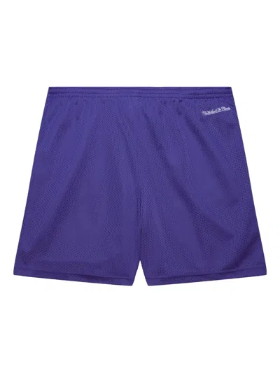 Mitchell & Ness X Purple Milwaukee Bucks Hardwood Classics Gameday Shorts In Blue
