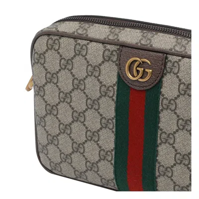 Gucci Men Gg Supreme Fabric And Leather Small Ophidia Gg Crossbody Bag In Multi