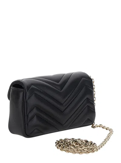 Gucci Women Gg Marmont Mini Shoulder Bag In Black