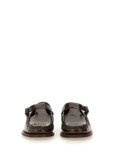 Hereu Alber Moccasin T-bar In Brown