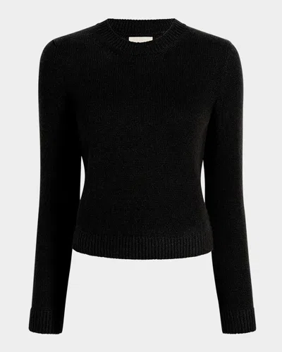 Khaite Leta Cashmere Crewneck Sweater In Black