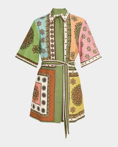 Alemais Contina Printed Mini Dress In Multi