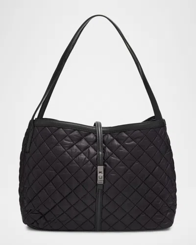 Mz Wallace Astor East-west Quilted Tote Bag In Black