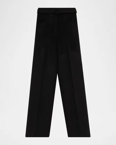 Gabriela Hearst Norman Belted Pants In Black