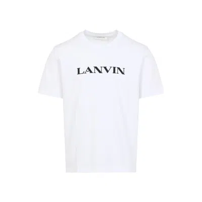 Lanvin Logo Print T-shirt In White