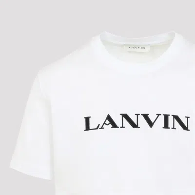 Lanvin Logo Print T-shirt In White