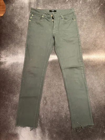 Pre-owned Raf By Raf Simons X Raf Simons Vintage 2000s Raf By Raf Simons Denim Jeans Size 31 In Green