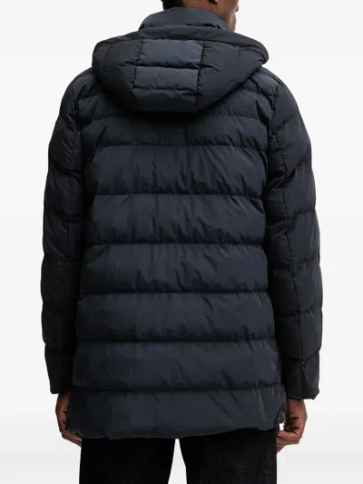 Geox Leitan Hooded Padded Jacket In Blue