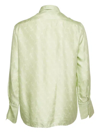 Pre-owned Sandro Long-sleeves Shirt In Green
