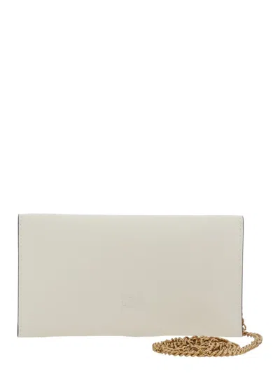 Pinko Flat Purse Mini Vitello Seta In Neutral
