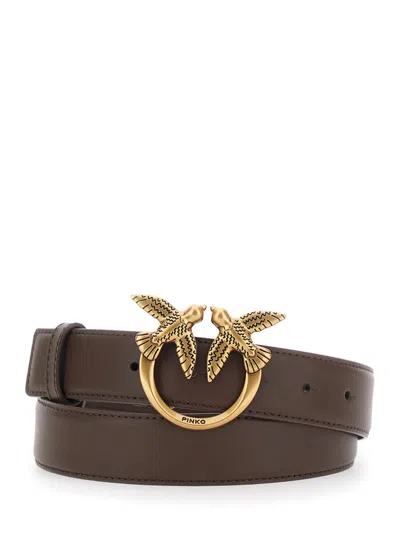 Pinko Love Berry H3 Belt.low In Brown