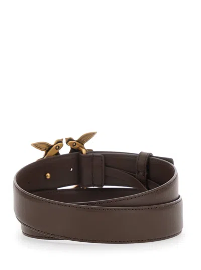 Pinko Love Berry H3 Belt.low In Brown