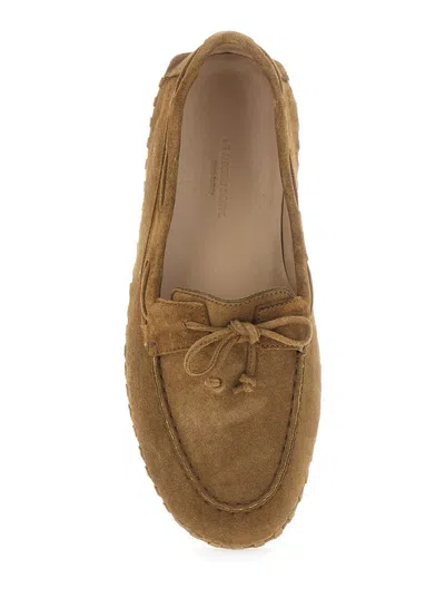 Le Monde Beryl Driver Moccasin Woven In Nude