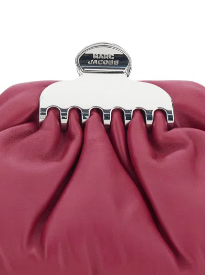 Marc Jacobs Claw Clip Chain Linked Small Clutch Bag In Pink