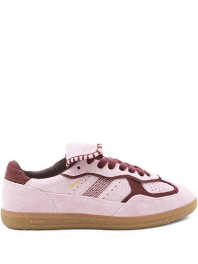 Alohas Tb.490 Suede Leather Sneakers Pink In Pink