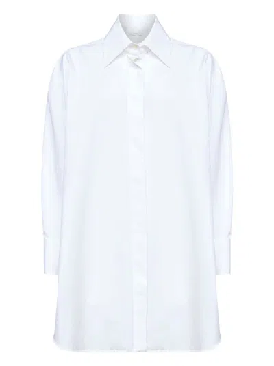 Givenchy Buttoned Asymmetric Shirt In White