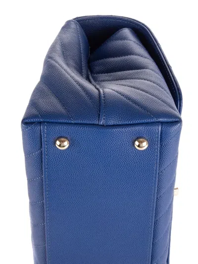Pre-owned Chanel Coco Tote Bag In Blue