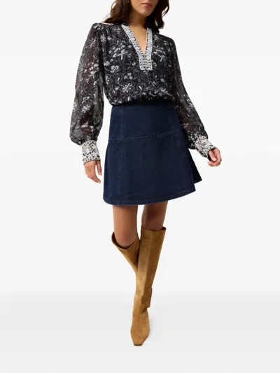 Marie Oliver Brielle Floral-print Blouse In Multi