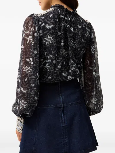 Marie Oliver Brielle Floral-print Blouse In Multi