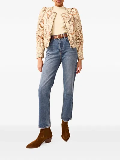 Marie Oliver Faison Paisley-print Padded Jacket In Neutral