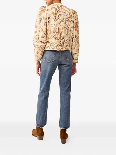 Marie Oliver Faison Paisley-print Padded Jacket In Neutral