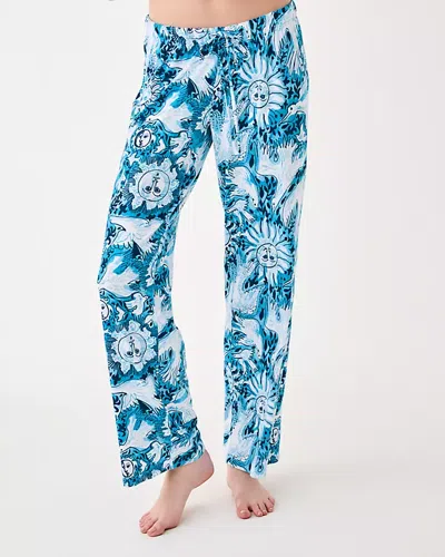 Lilly Pulitzer 30.5" Pajama Knit Pant In Blue