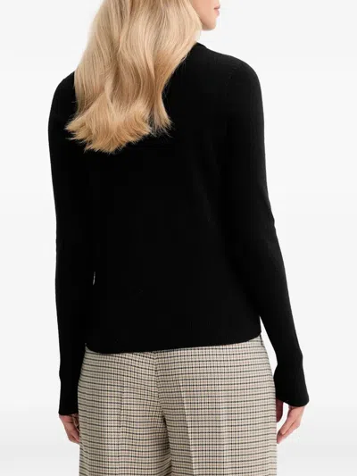 Fracomina Wool Sweater In Black