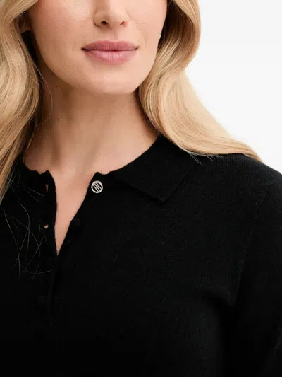 Fracomina Wool Sweater In Black