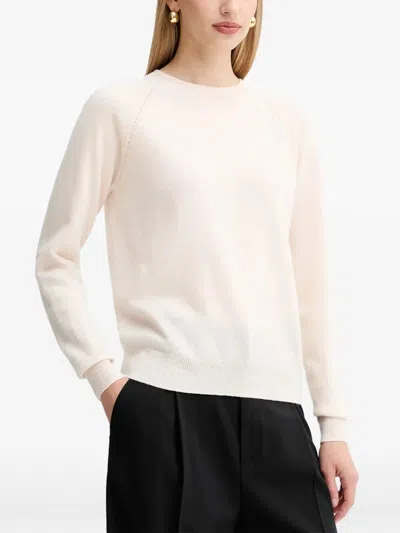 Fracomina Round-neck Sweater In Neutral
