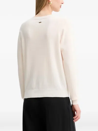 Fracomina Round-neck Sweater In Neutral