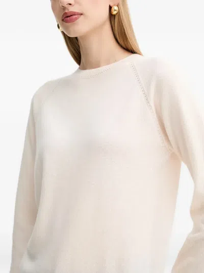 Fracomina Round-neck Sweater In Neutral