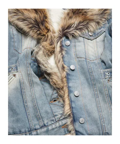 Acne Studios Sailor-collar Denim Jacket In Blue