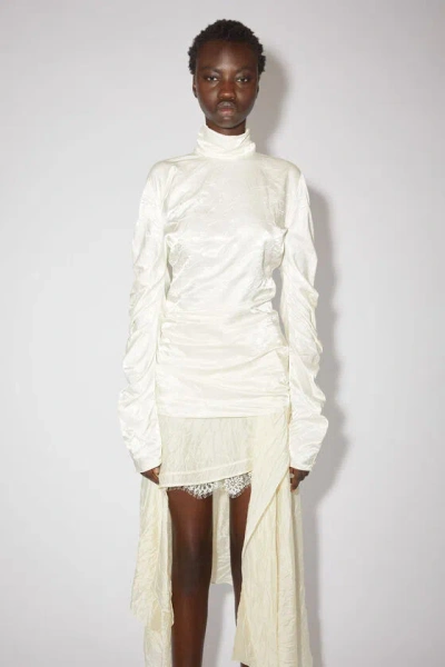 Acne Studios High-neck Long-sleeved Blouse In White