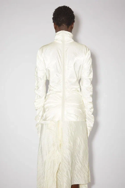 Acne Studios High-neck Long-sleeved Blouse In White
