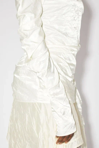 Acne Studios High-neck Long-sleeved Blouse In White