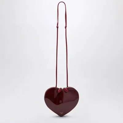 Alaïa Alaia Women Le Coeur Patent Leather Crossbody Bag In Red