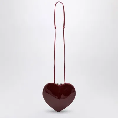 Alaïa Alaia Women Le Coeur Patent Leather Crossbody Bag In Red