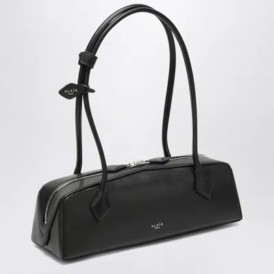 Alaïa Teckel Black Leather Bag In Black