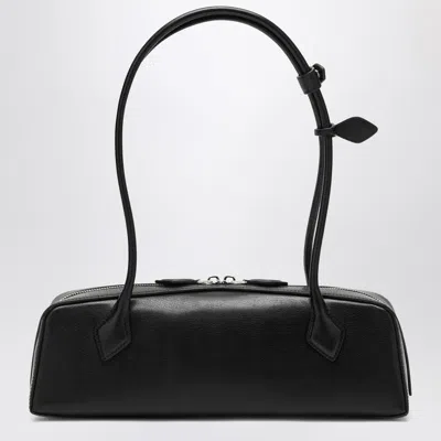 Alaïa Teckel Black Leather Bag In Black