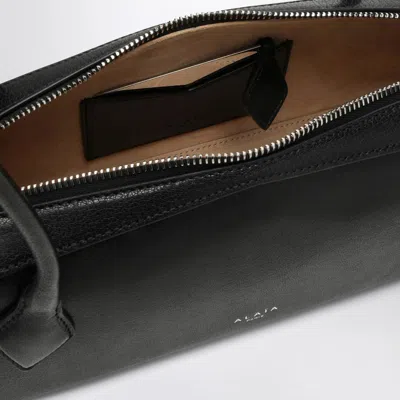 Alaïa Teckel Black Leather Bag In Black