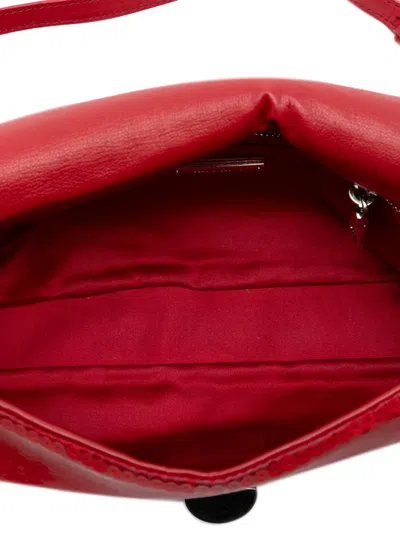 Pre-owned Miu Miu 2010-2025 Sequin Embellished Shoulder Bag In Red