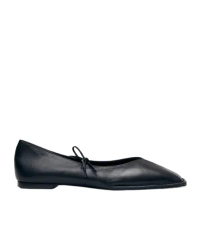 Alohas Ballerine In Pelle Nera Sway In Black