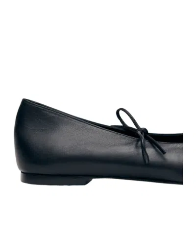 Alohas Ballerine In Pelle Nera Sway In Black