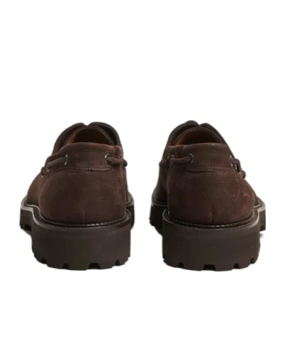 John Lobb Lace-up Boat Shoes In Brown