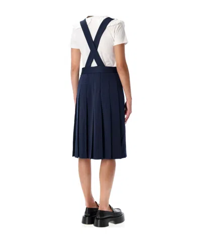 Comme Des Garçons Contemporary Midi Suspender Dress In Multi
