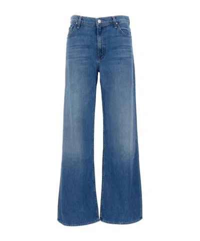 Mother Hustler Roller Skimp Jeans In Caving In In Blue