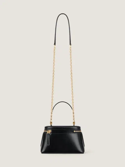 Givenchy Vanity Antigona Leather Handbag With Lettering Logo On The Front In Black